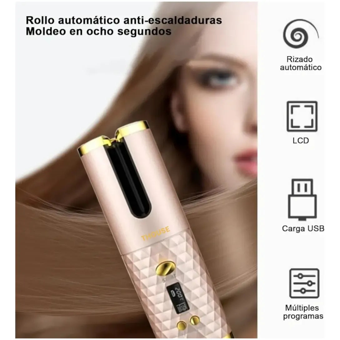 Rizadora Portatil Recargable Usb, Rizos Y Ondas
