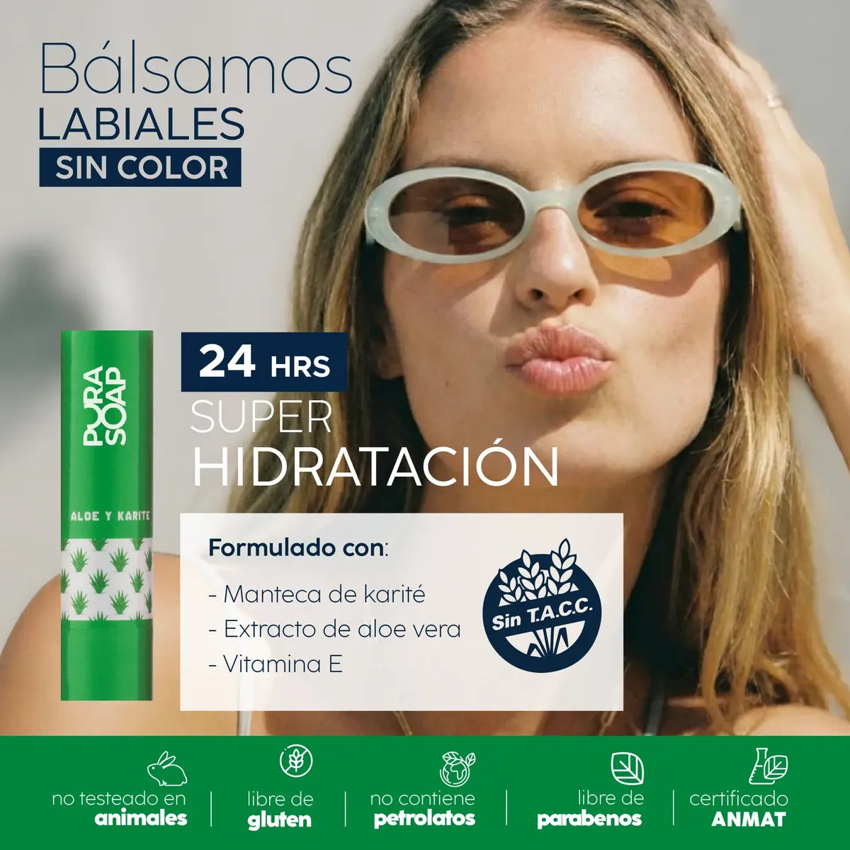 Bálsamo Aloe Vera Paraben Free Pura Soap Oficial