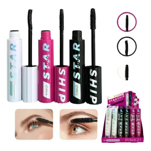 Mascara Rimel Pestañas Negro Starship Pink21 Alarga Volumen