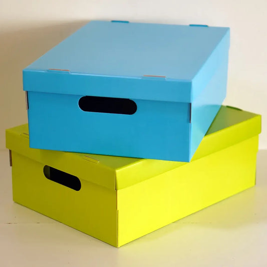 Set X10 Cajas Chicas Organizadoras De Cartón Barnizadas