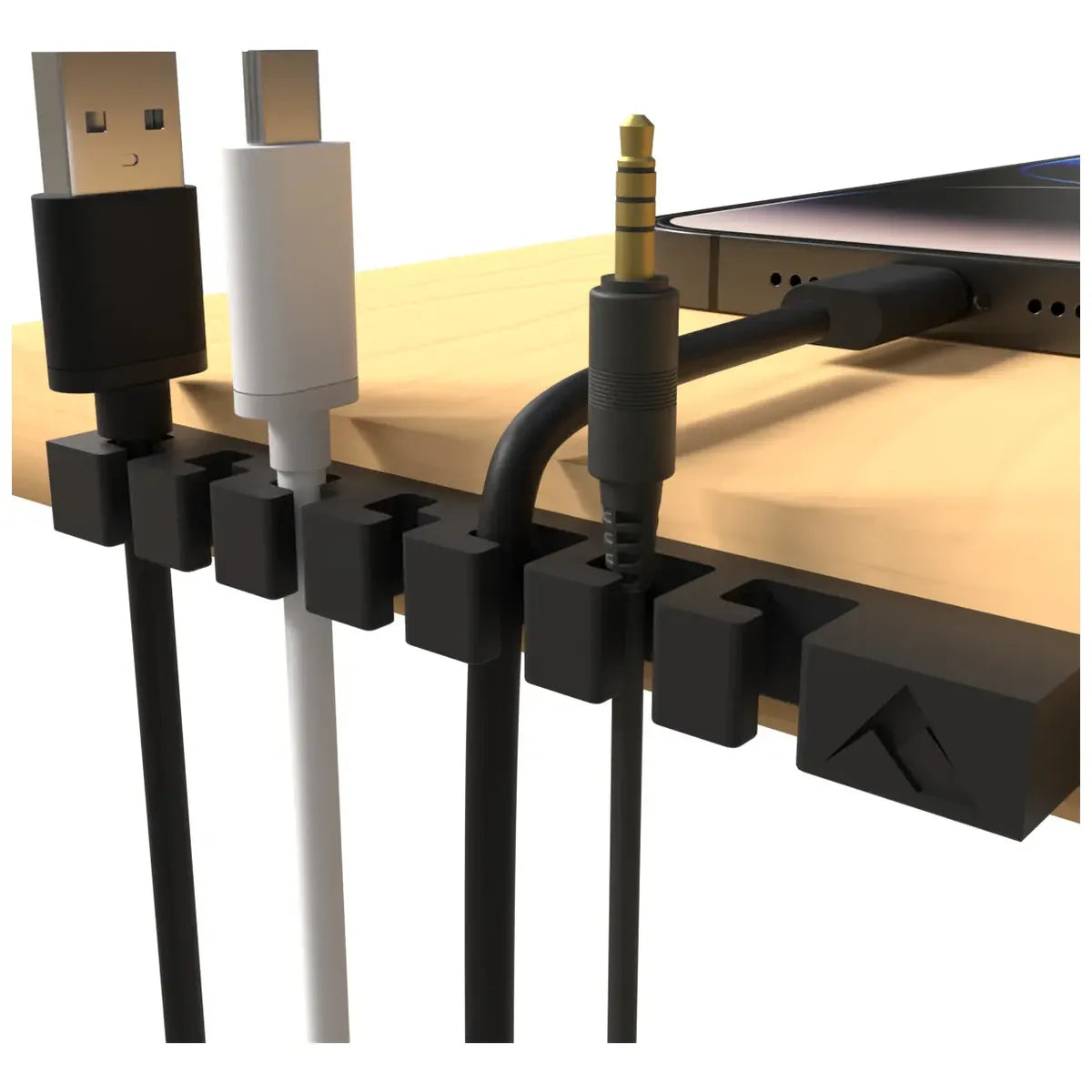 Soporte Organizador Cables Usb 7 Con Adhesivo 3m Greek X1
