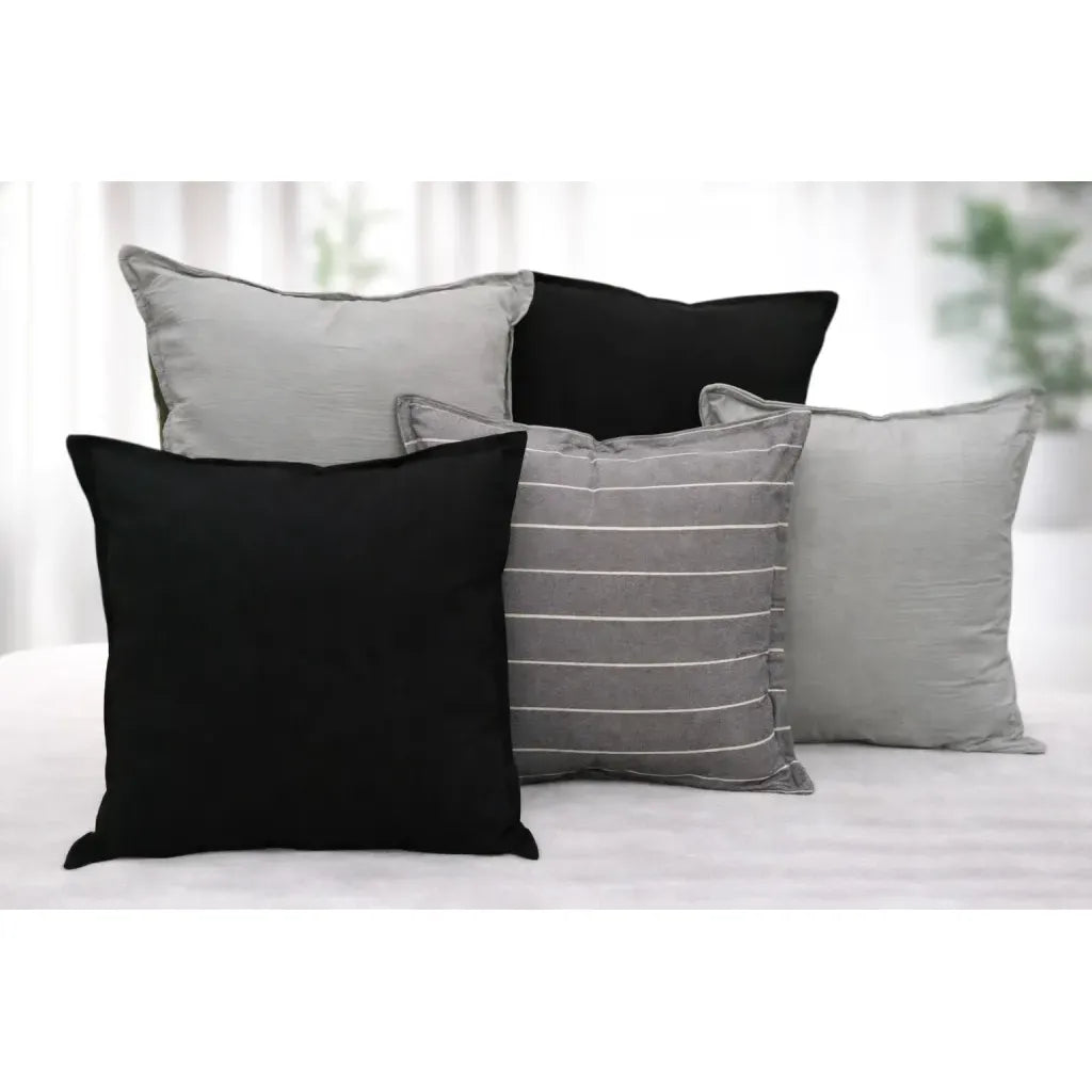 Almohadones Decorativos Tusor Set De 5 Varias Combinaciones
