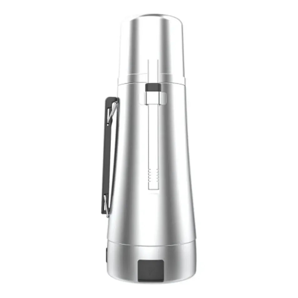 Termo Electrico Peabody Eta1001s A.inox 1l Mate Bombilla P1 Plateado