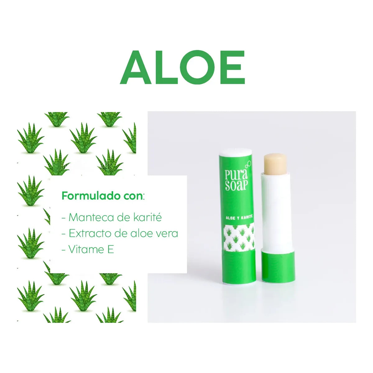 Bálsamo Aloe Vera Paraben Free Pura Soap Oficial