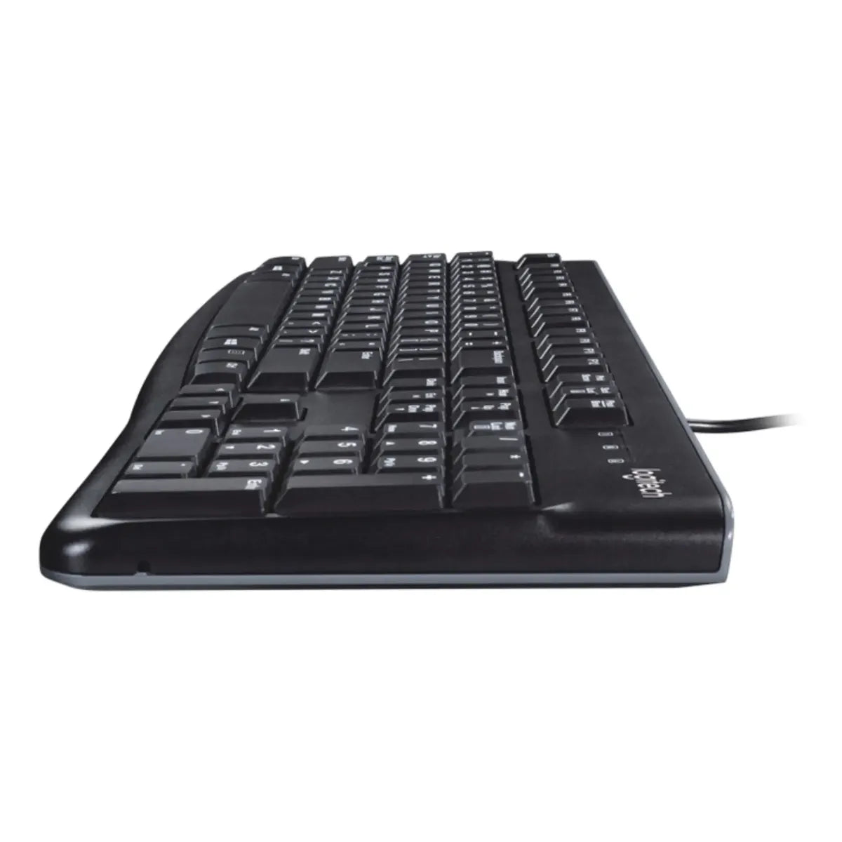 Teclado Logitech QWERTY Membrana inglés US color negro