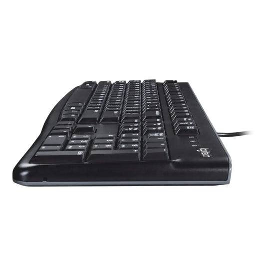 Teclado Logitech QWERTY Membrana inglés US color negro