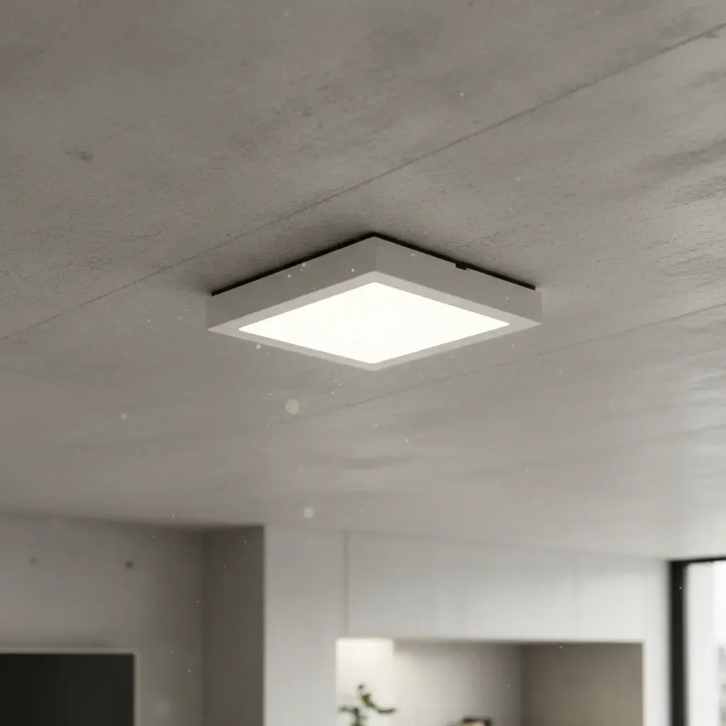 Panel Plafón Led 24w Cuadrado Aplicar Luz Fría/cálida Blanco