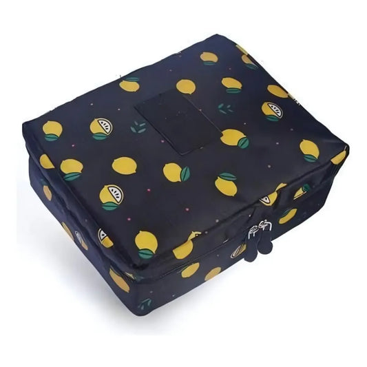 Neceser De Viaje Cosméticos Estampa negro Lookmy | Organizador maquillaje | Portacosmético Bolso Baño | Necessaire Lavable E Impermeable Para Valija Y Cartera Mujer | Neceser Valija Regalo