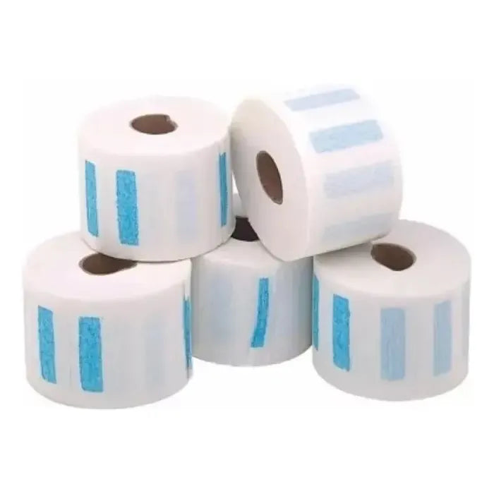 Papel Para Cuello Blanco Tubo X5 Rollos Barberia Peluqueria