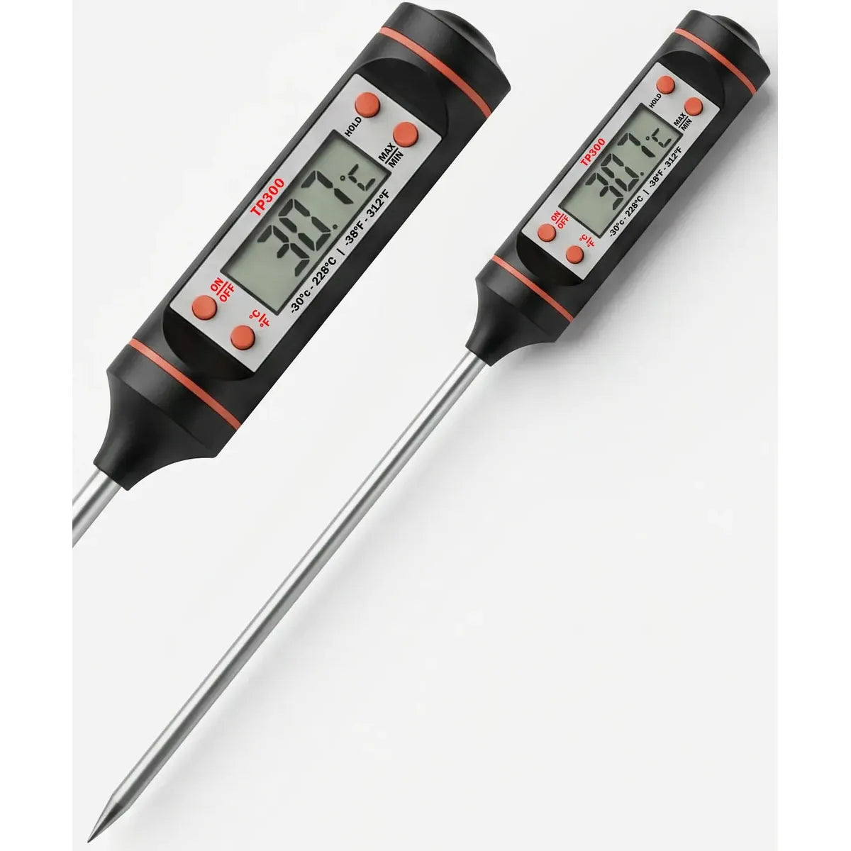 Termometro Digital LIBERCAM TER-01 Cocina Pinchacarne Display LCD Acero Inoxidable Color Negro