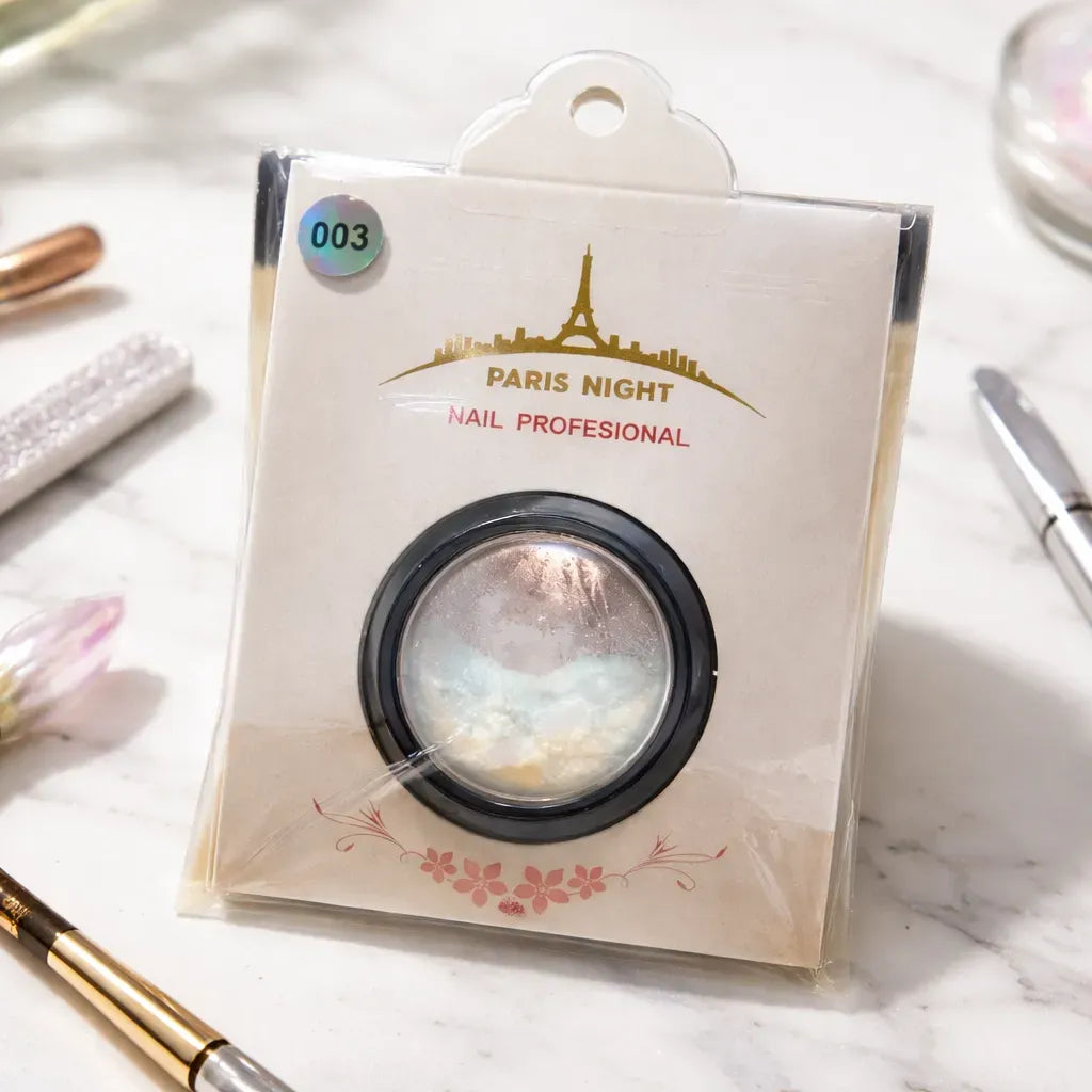 Polvo Aurora Paris Night Decoración De Uñas Esculpidas X1u