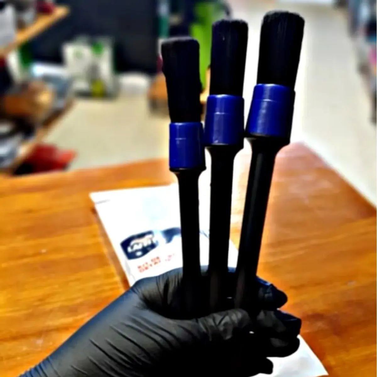 Kit 3 Pinceles Cepillo Brochas Detallado Detailing Laffitte