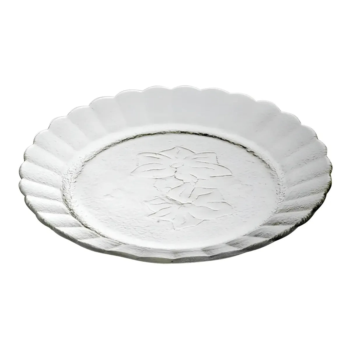 Plato Playo Durax Orquidea De Vidrio 23 Cm X12