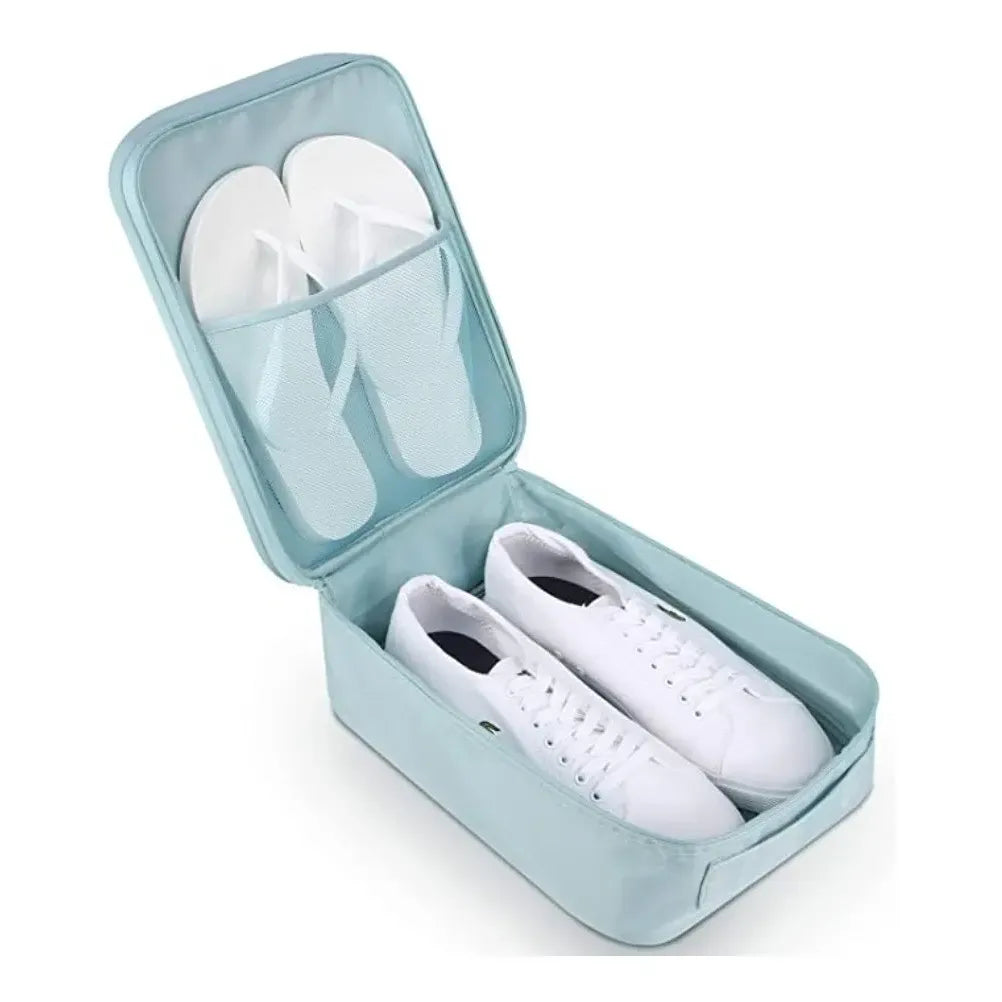 Organizador De Zapatos Zapatillas Botines Viaje Valija Ojota Color Gris