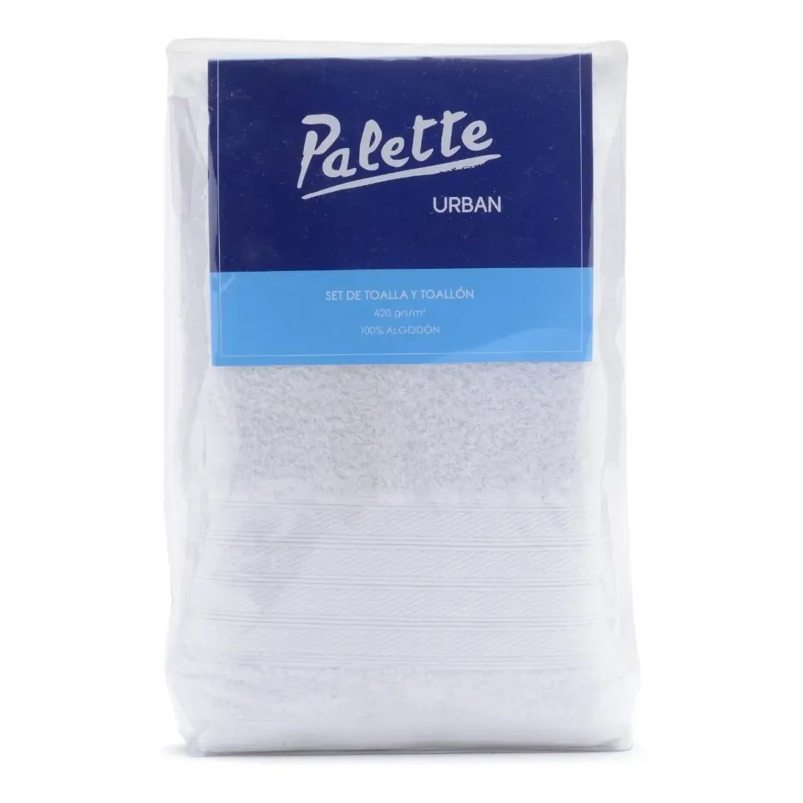 Juego Toalla Y Toallon Palette Urban 420 Gr 100% Algodon