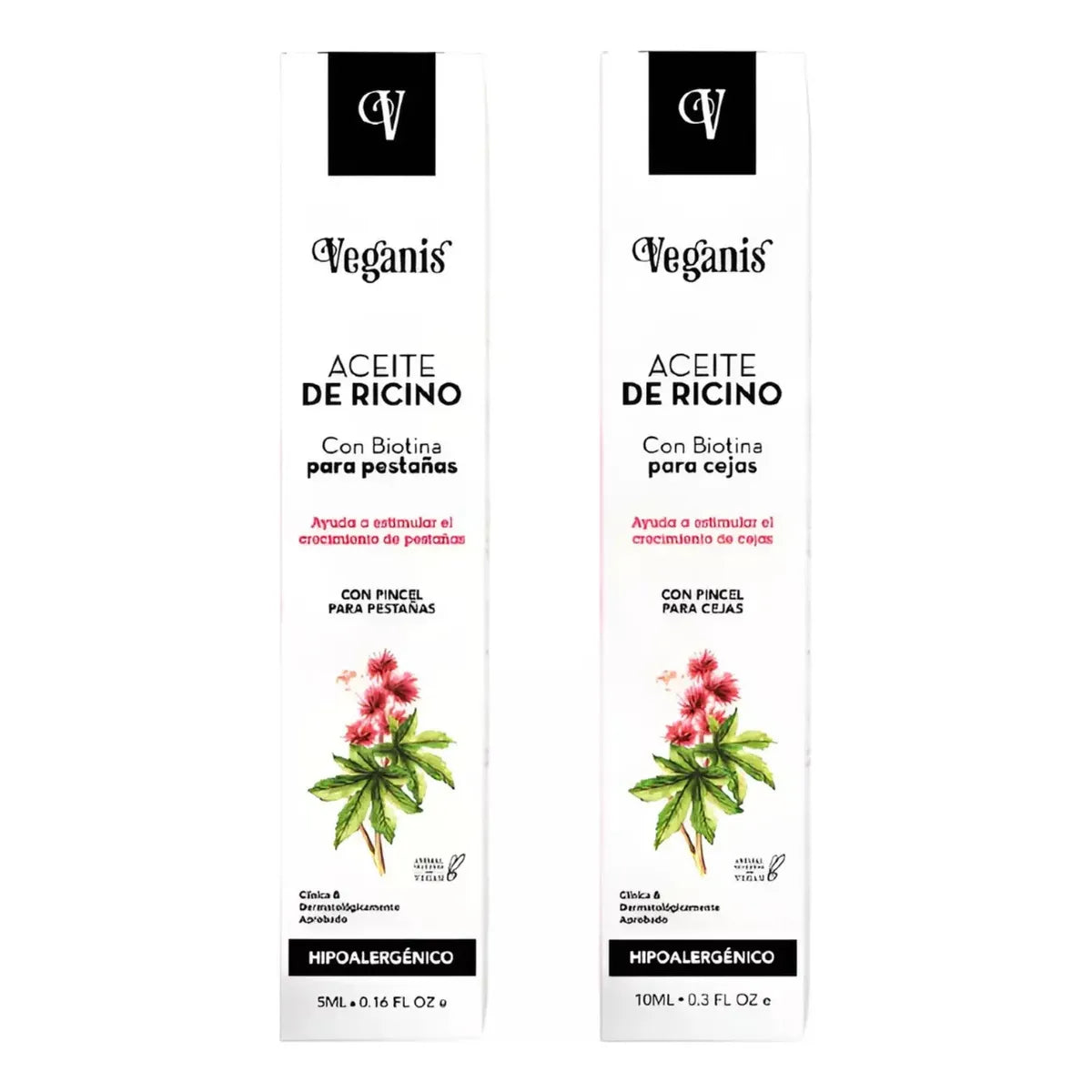 Kit Veganis Mirada Radiante Aceite Pestañas Cejas Contorno