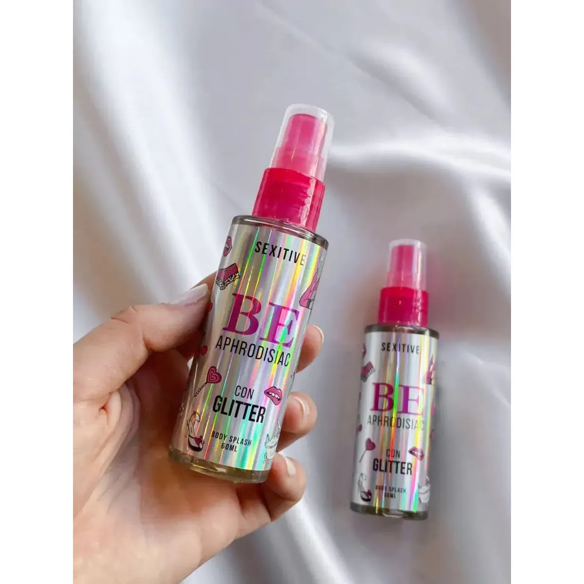Body Splash Sexitive Be Afrodisiaco con Glitter 60ml