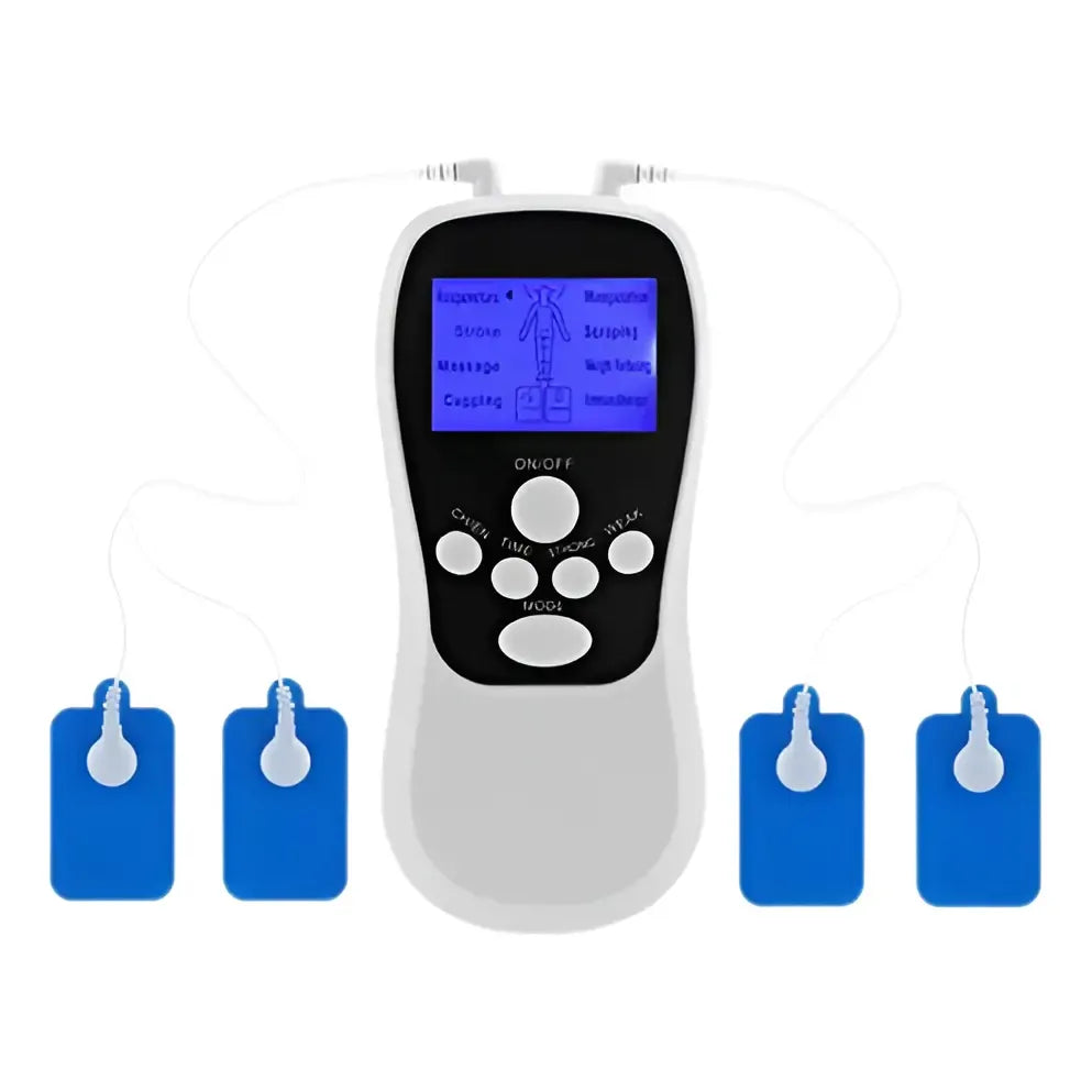 Electroestimulador Masajeador De 4 Electrodos Recargable