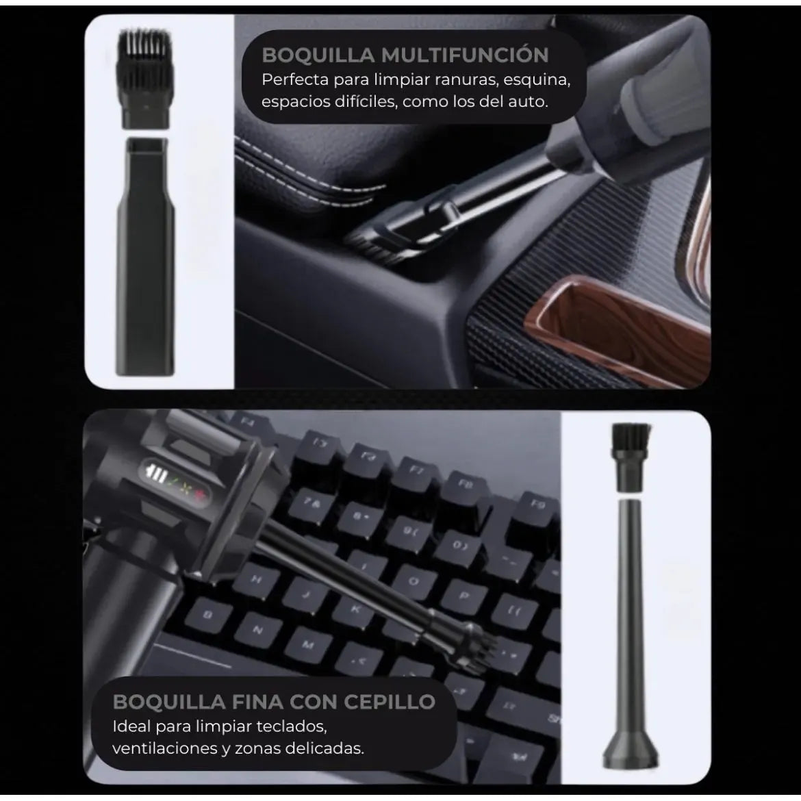 Aspiradora Sopladora Inalámbrica Vorex Auto Y Hogar Usb