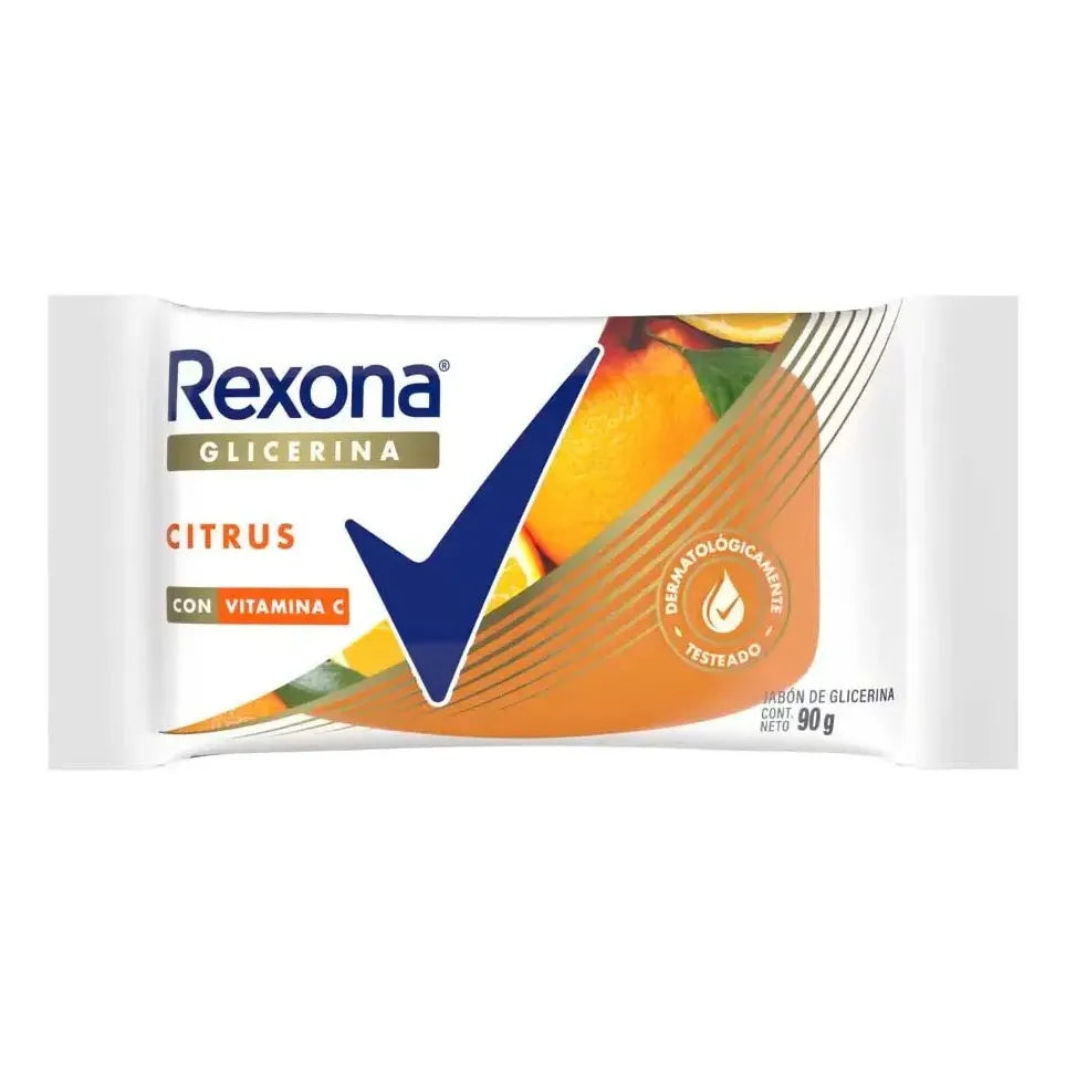 Jabon De Glicerina Rexona Citrus Con Vitamina C 90gr
