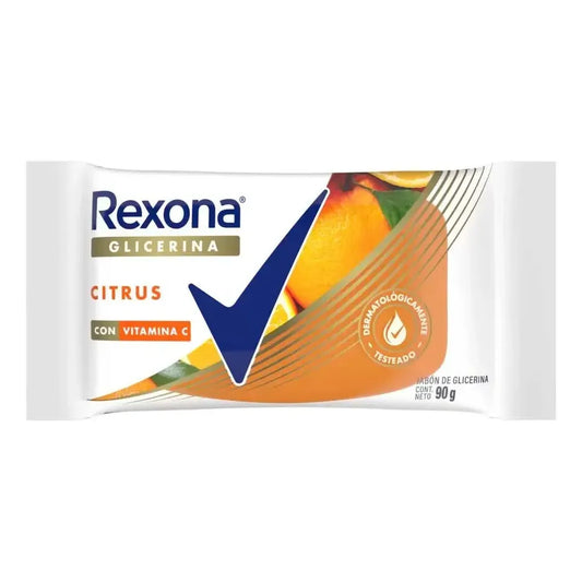 Jabon De Glicerina Rexona Citrus Con Vitamina C 90gr