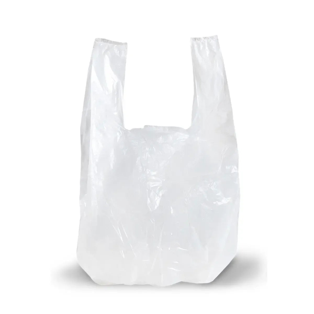 Bolsa Camiseta 20x30 Blanca Reforzada Pack X 100 Unidades Resistente Alta Densidad Polinea