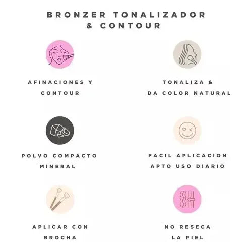Bronzer Regina Tonalizador & Contour En Polvo Compacto