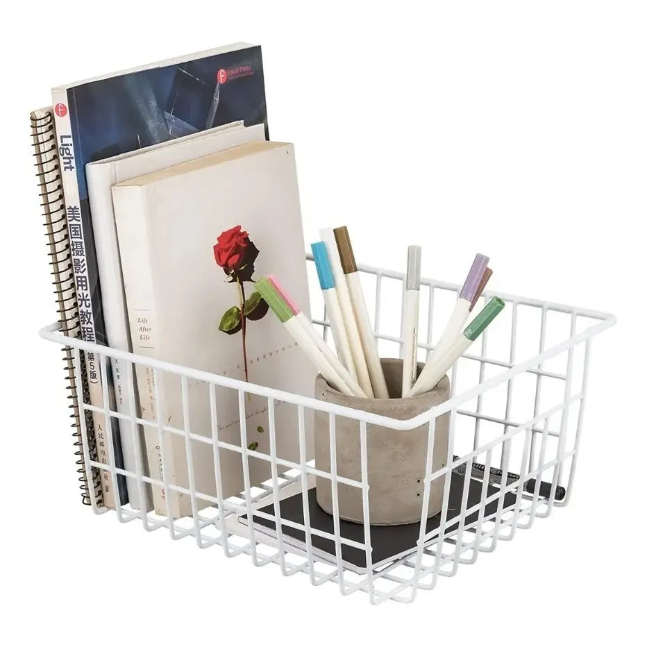 Organizador Canasto Cesto Alacena Mesada Cocina Baño Metal
