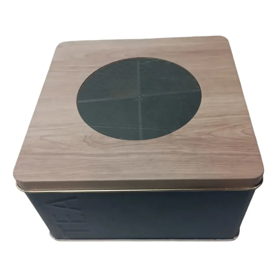 Lata Té 4 Divisiones con visor Nórdica Negro