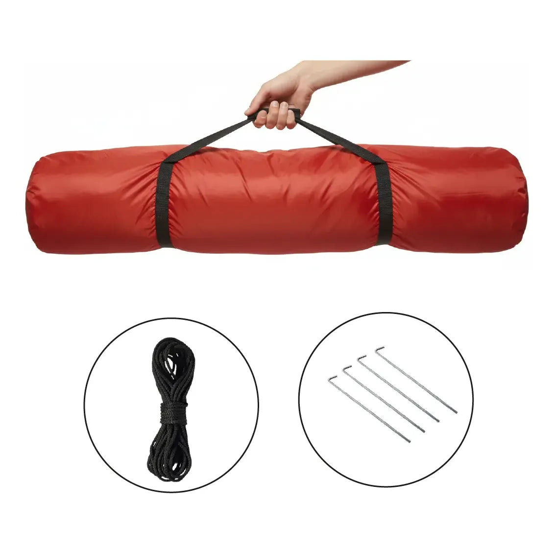 Carpa Gazebo De Facil Armado Dakota 300x300x190cm Color Rojo