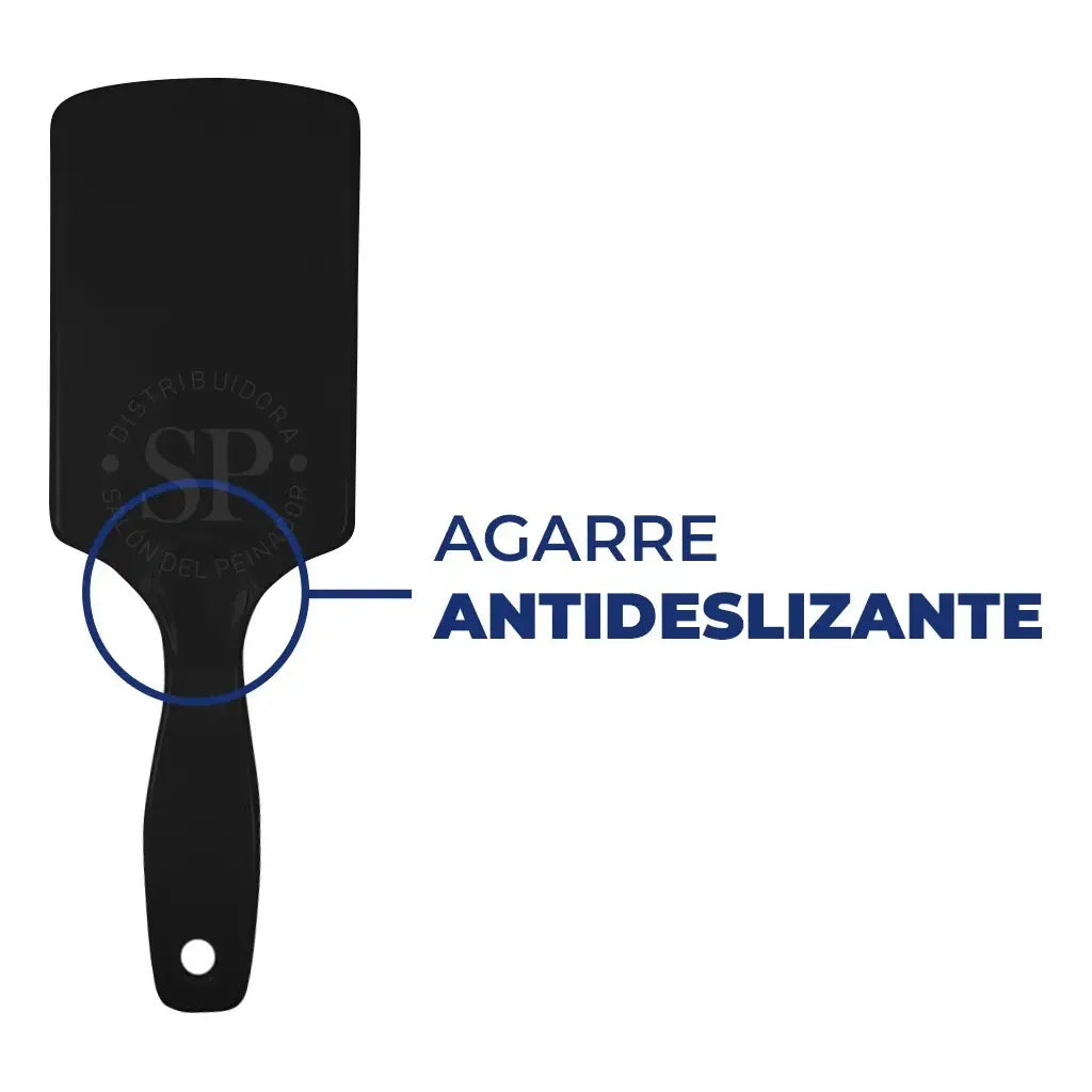 Eurostil Cepillo Raqueta Neumático Negro Peinado Pelo 50156
