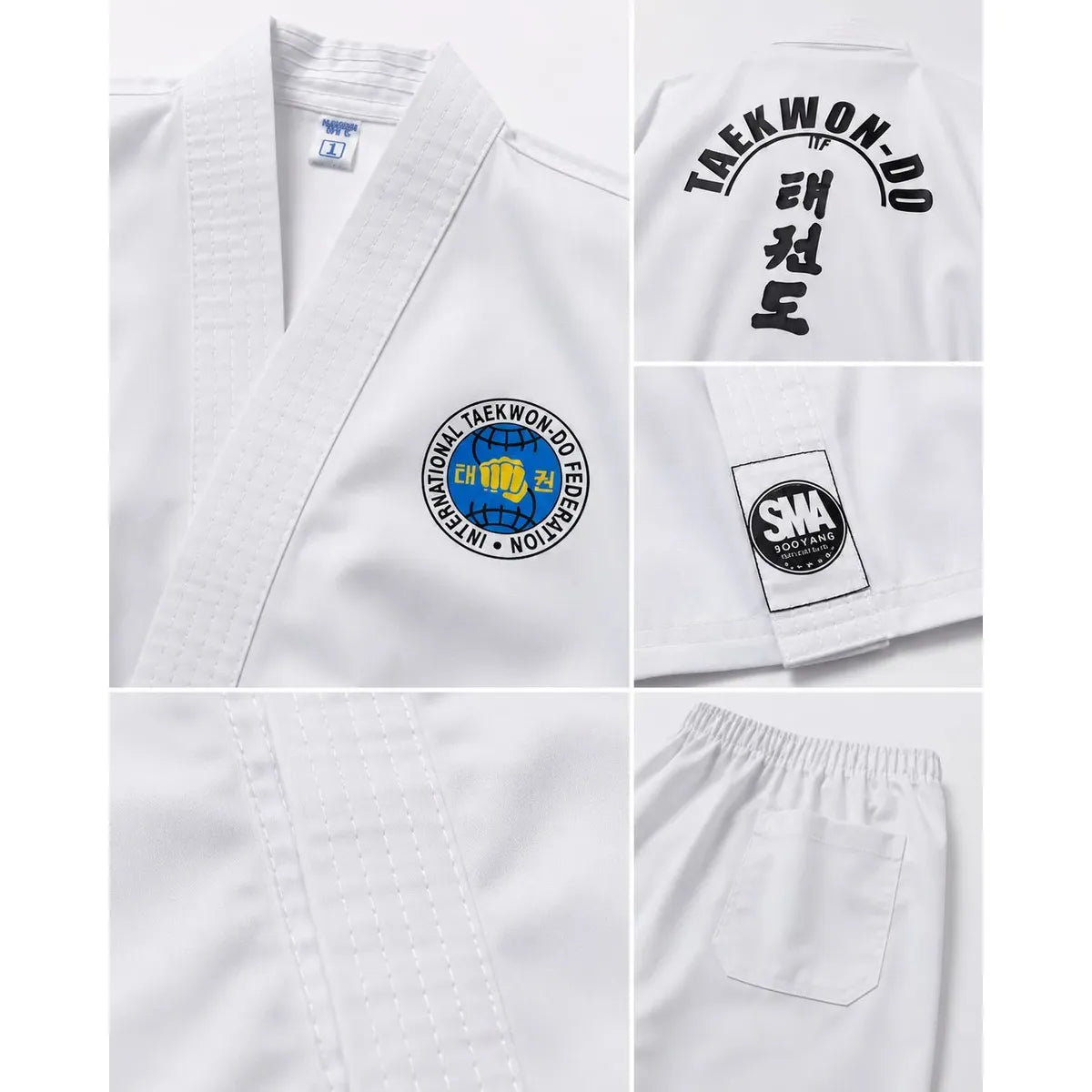 Dobok Taekwondo Itf Sooyang Uniforme Traje Talles Medianos