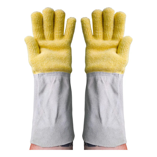 Par Guante Terrycloth Kevlar Puño Descarne Alta Temperatura