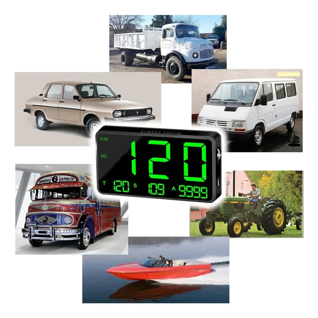 Velocimetro Auto Antiguo Digital Gps Reloj Autometer Tablero