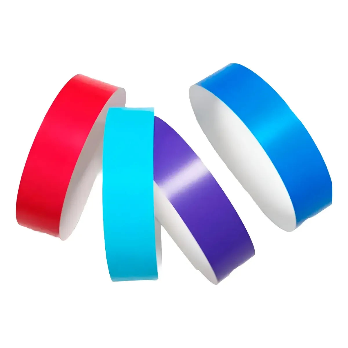100 Pulseras De Tela Tyvek Seguridad Eventos Vip Fluo Lisas