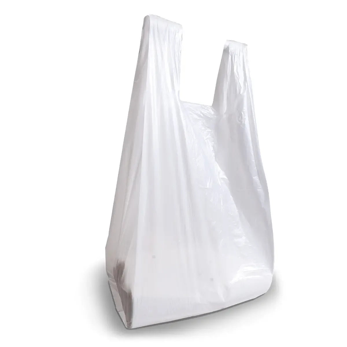 Bolsa Camiseta 20x30 Blanca Reforzada Pack X 100 Unidades Resistente Alta Densidad Polinea