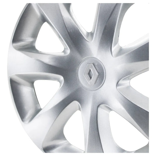 Juego X4 Tasas Adaptable Renault Clio Mio 13 Pulgadas C/logo