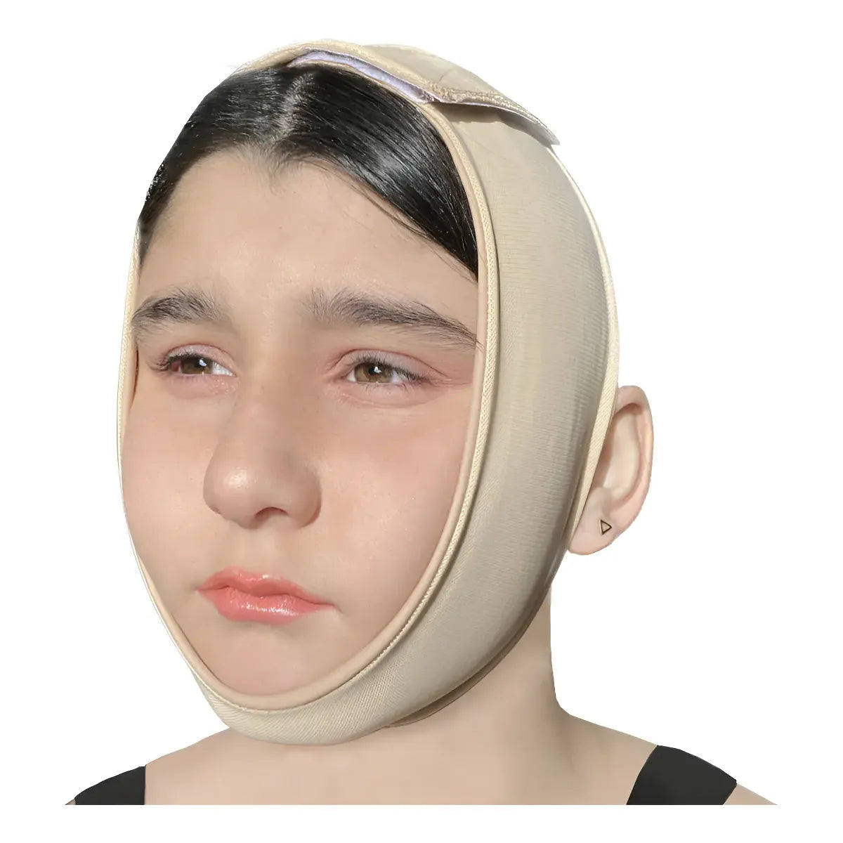 Banda Mentonera Otoplastía Postquirugica Body Control 0065 Color Nude Talle S 50-60 Cm
