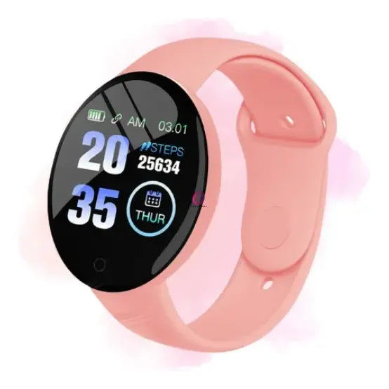 Smartwatch Reloj Inteligente D18 Caja Rosa