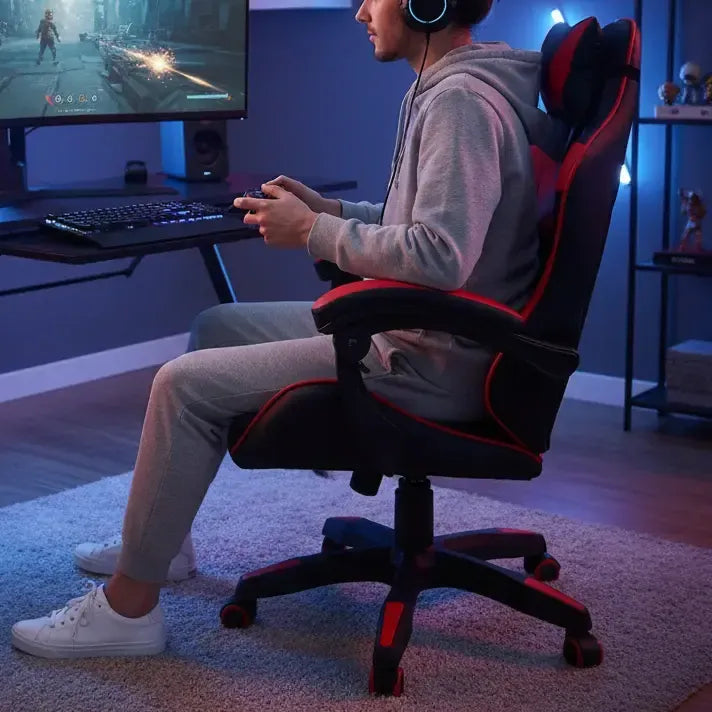 Silla Gamer Pc Escritorio - Sillón Ergonómico Reclinable Scp