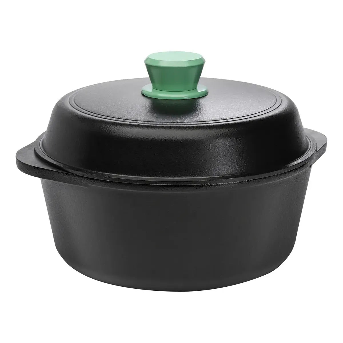 Cacerola de aluminio fundido 24cm con recubrimiento antiadherente sin PFOA - Tio Tito Color Verde Esmeralda 4 Litros
