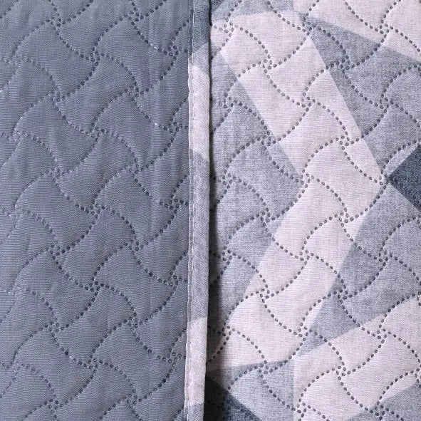 Cover Cubrecama Quilt Estampado Reversible 1 1/2 Pza
