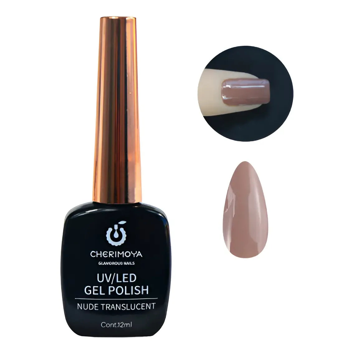 Cherimoya Esmalte Semipermanente Cover Nude Colección 12ml