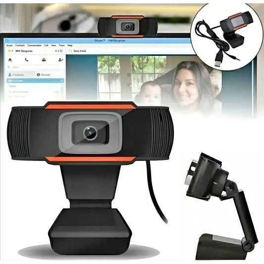 Webcam Seis USB HD 480p Micrófono Integrado Para PC