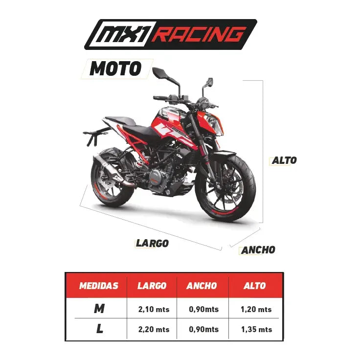 Funda Cubre Moto Yamaha Fz16 25 Ybr 125 250 Sz Nmx 155 !