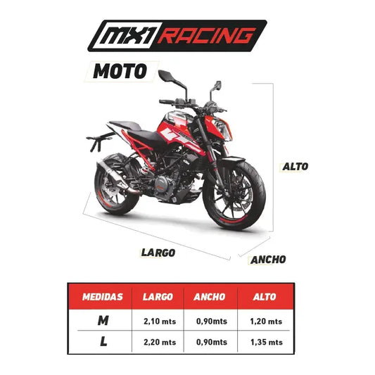 Funda Cubre Moto Yamaha Fz16 25 Ybr 125 250 Sz Nmx 155 !