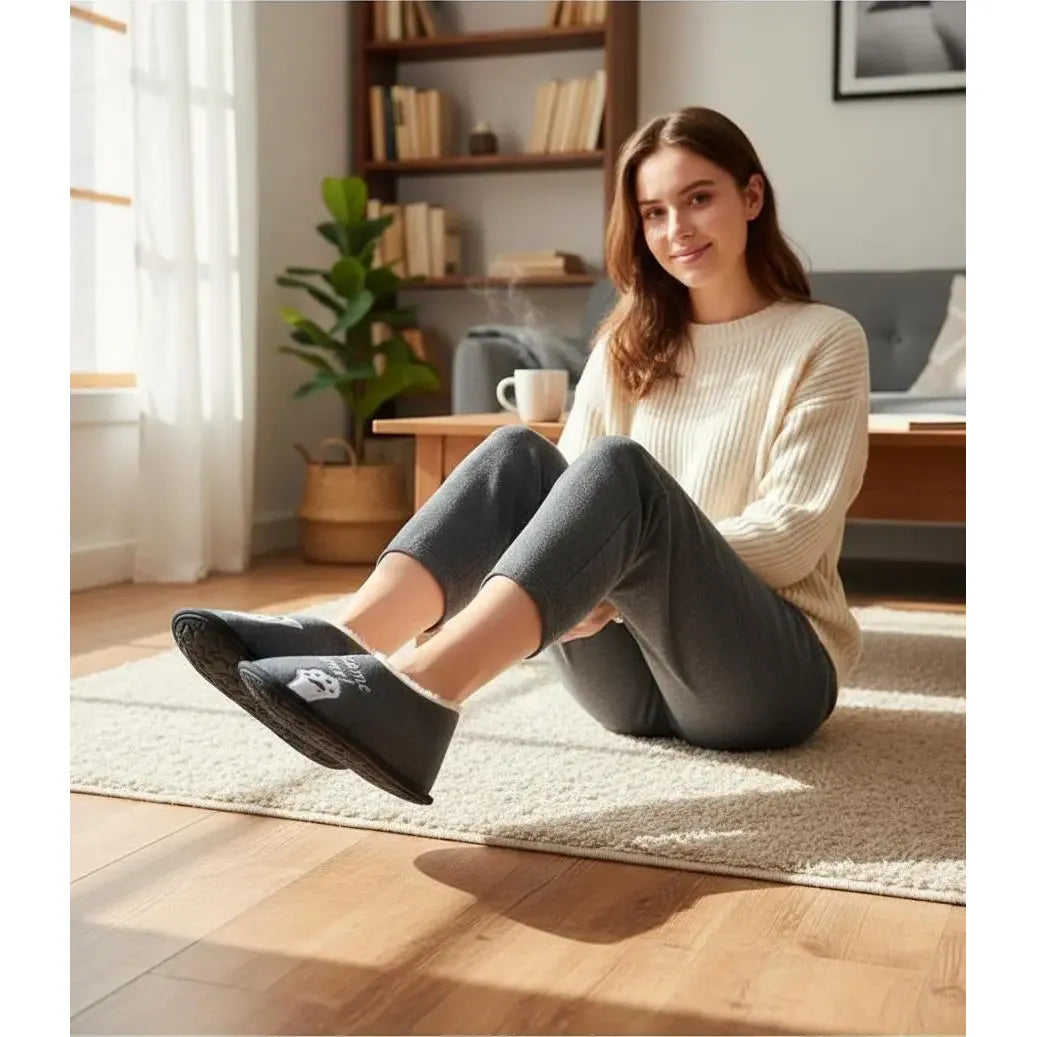 Pantufla Hornerito Mujer Chinela Acolchado Cómoda Algodón