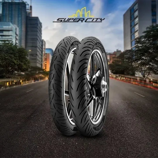 Cubierta Delantera Para Moto Pirelli Carretera Super City Para Uso Sin Cámara De 80/100-18 P 47 X 1 Unidad