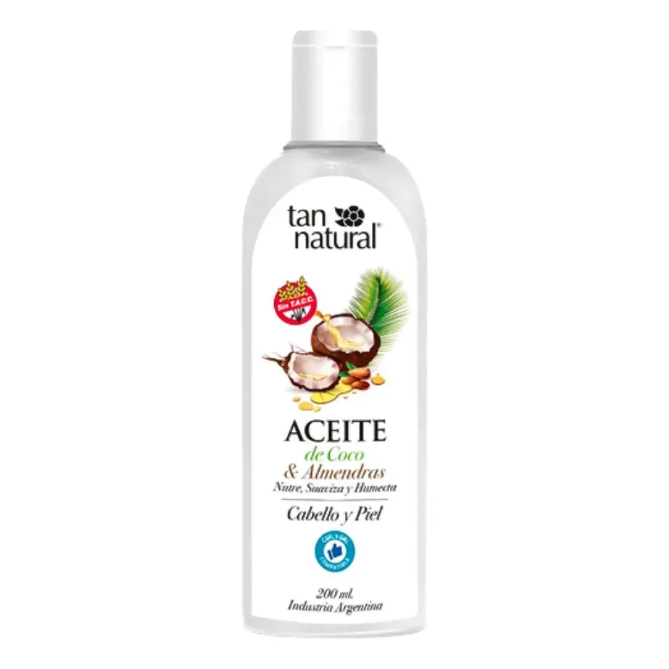 Aceite De Coco Para Cabello Y Piel Sin Tacc - Tan Natural