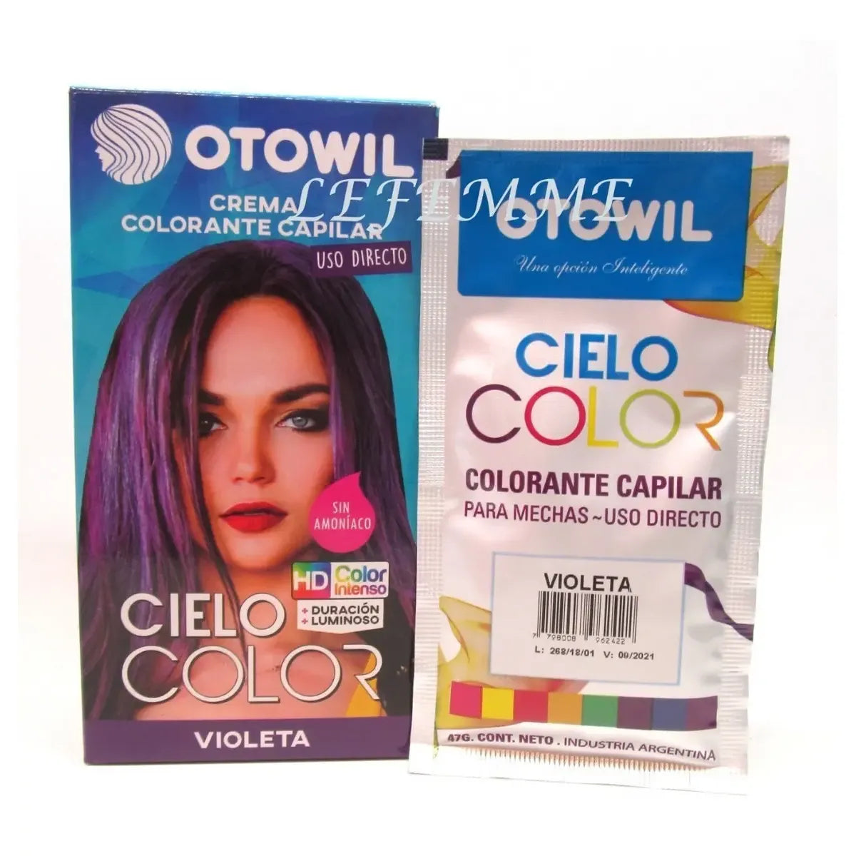 Tintura Otowil Violeta Semipermanente Sin Amoníaco Vegana para Cabello